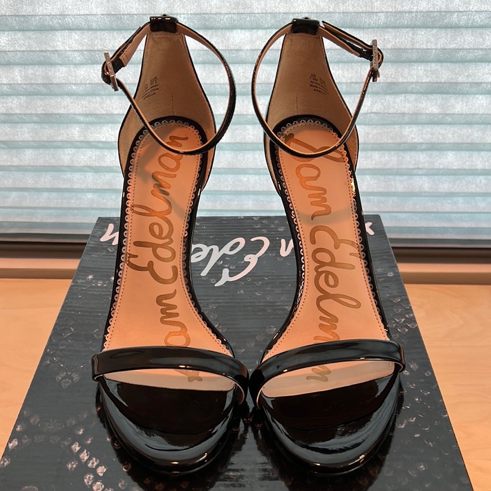 Sam Edelman Black Heels, Size 7.5